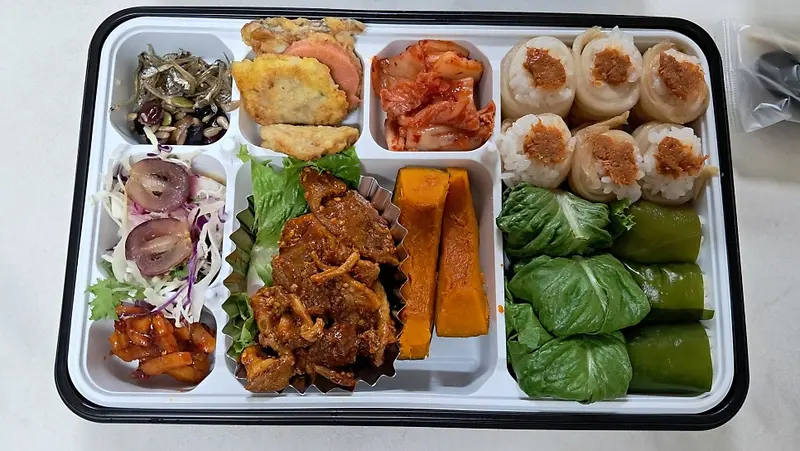 런치바스켓 단체도시락 실제 사진