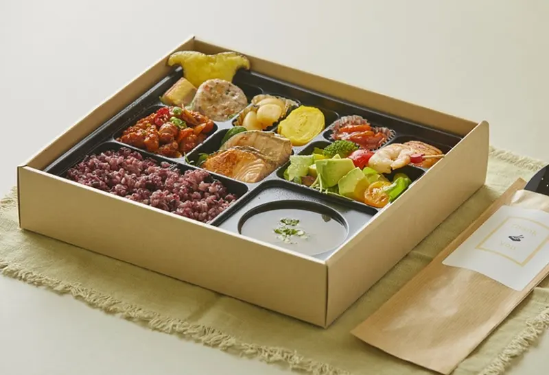 런치바스켓 단체도시락 실제 사진