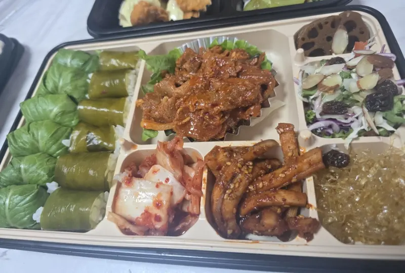 런치바스켓 단체도시락 실제 사진