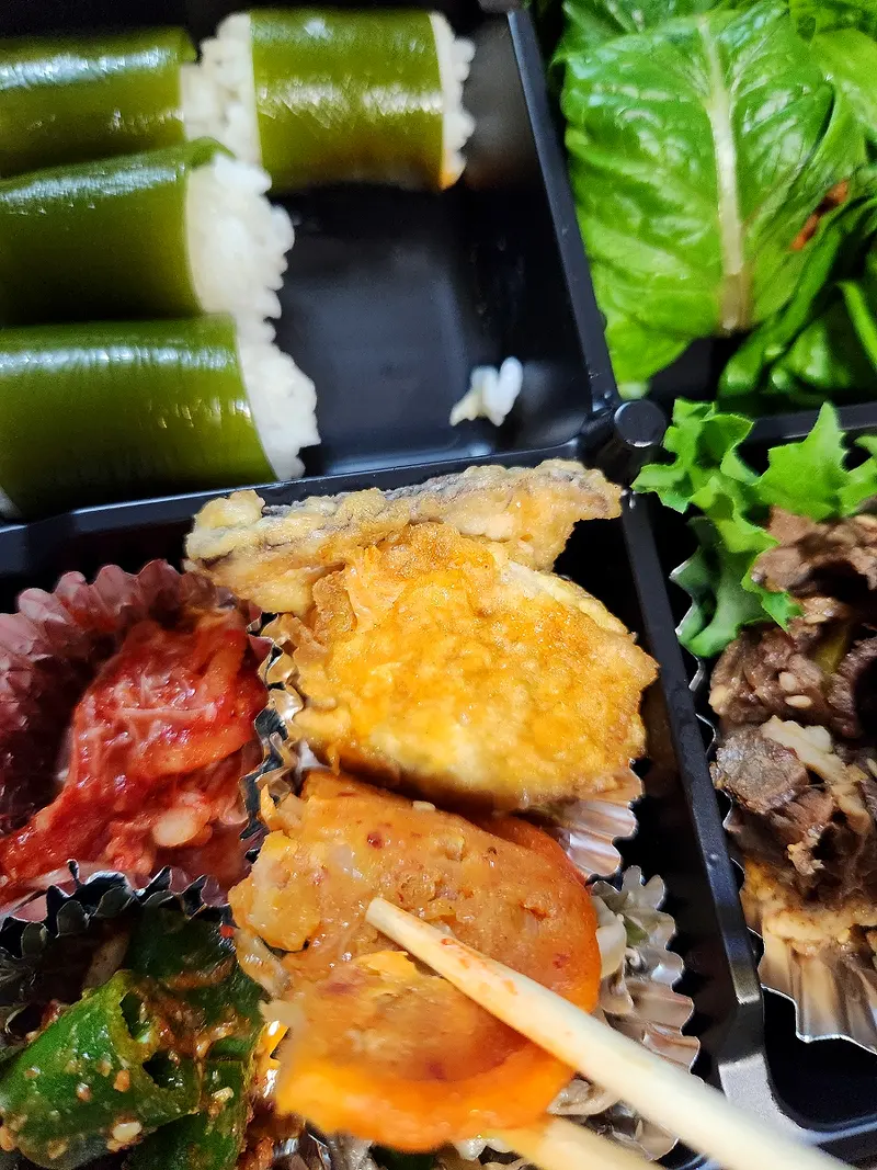 런치바스켓 단체도시락 실제 사진