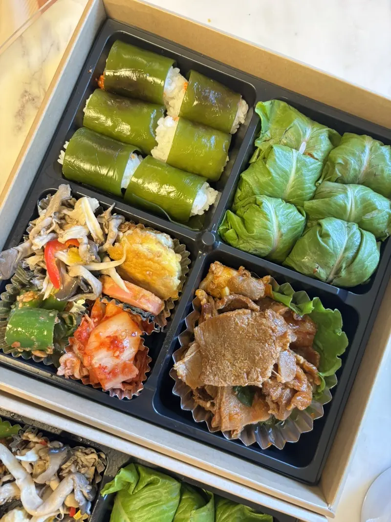 런치바스켓 단체도시락 실제 사진