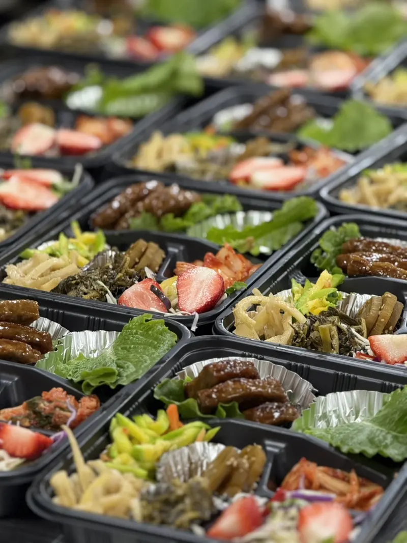 런치바스켓 단체도시락 실제 사진