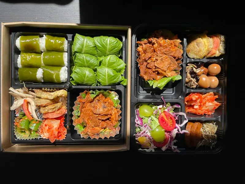 런치바스켓 단체도시락 실제 사진