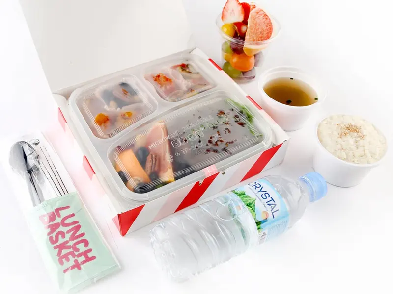 런치바스켓 단체도시락 실제 사진