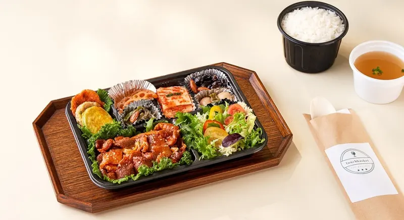 런치바스켓 단체도시락 실제 사진