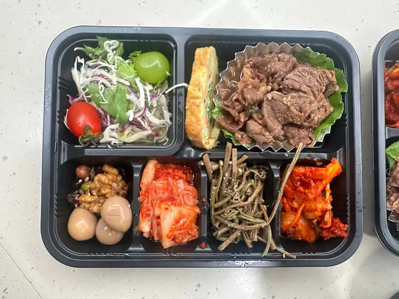 런치바스켓 단체도시락 실제 사진