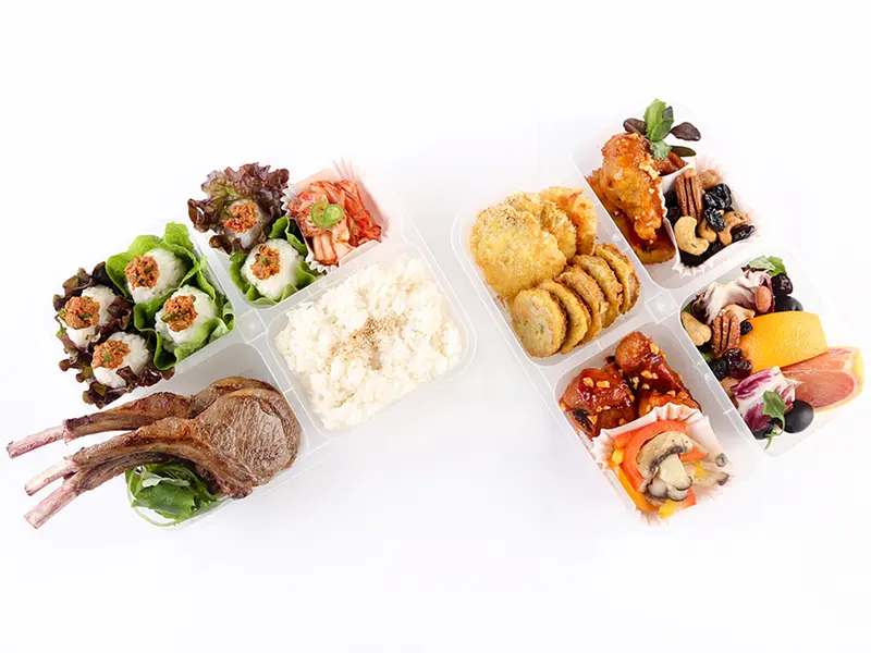 런치바스켓 단체도시락 실제 사진
