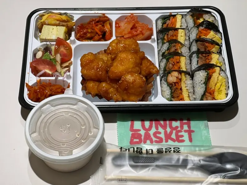 런치바스켓 단체도시락 실제 사진