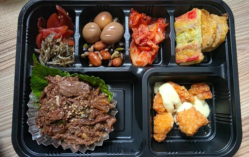 런치바스켓 단체도시락 실제 사진