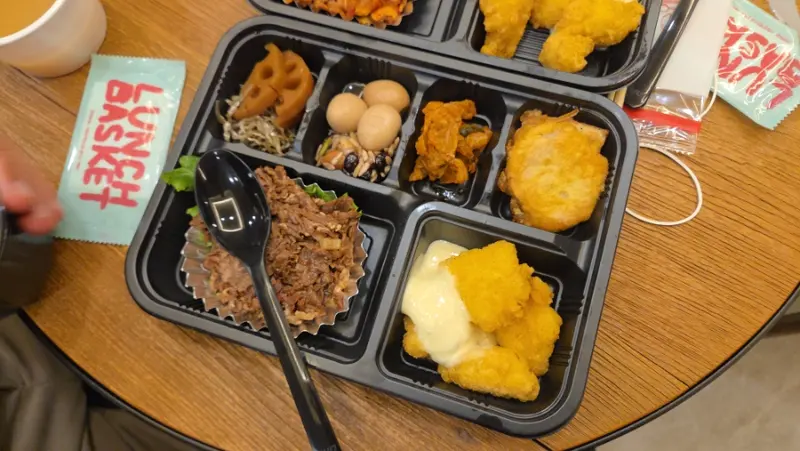 런치바스켓 단체도시락 실제 사진