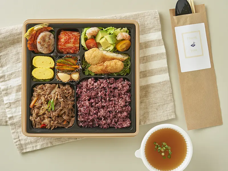 런치바스켓 단체도시락 실제 사진