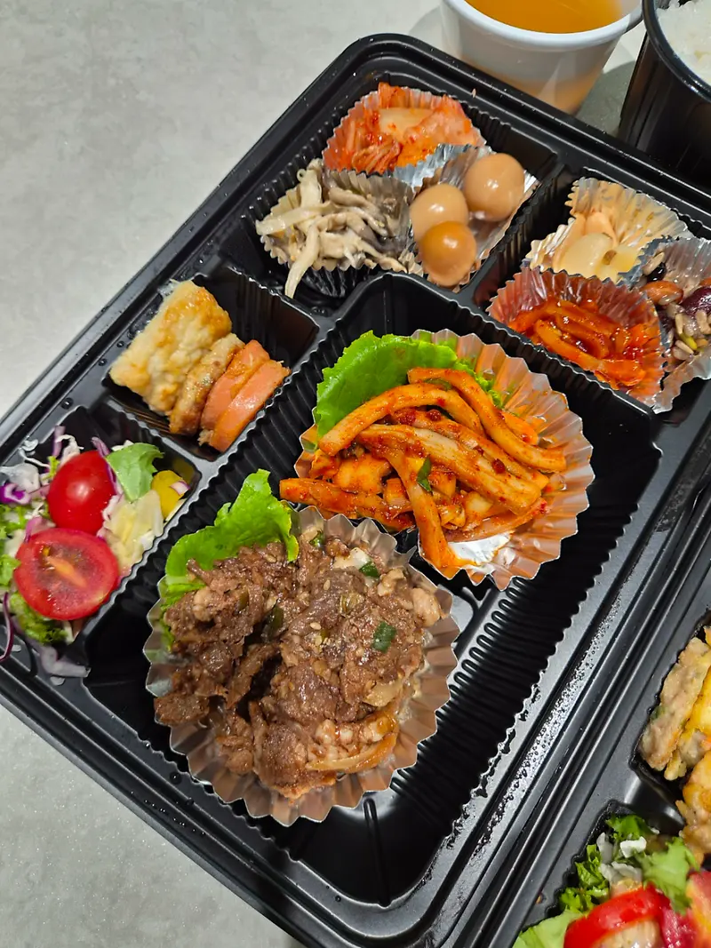 런치바스켓 단체도시락 실제 사진