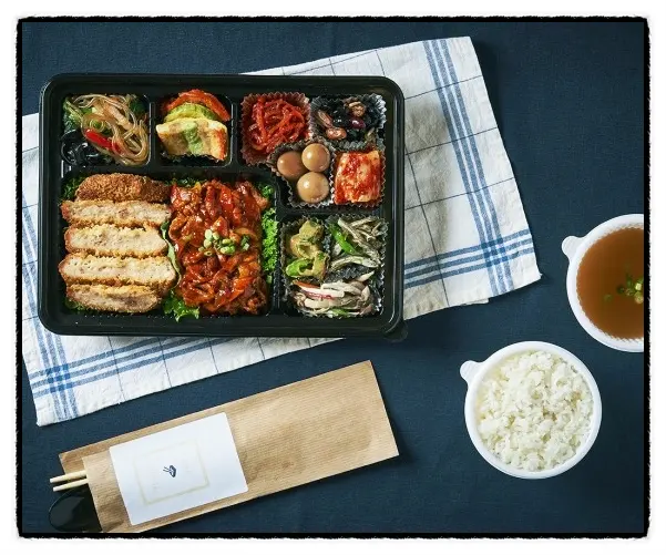 런치바스켓 단체도시락 실제 사진