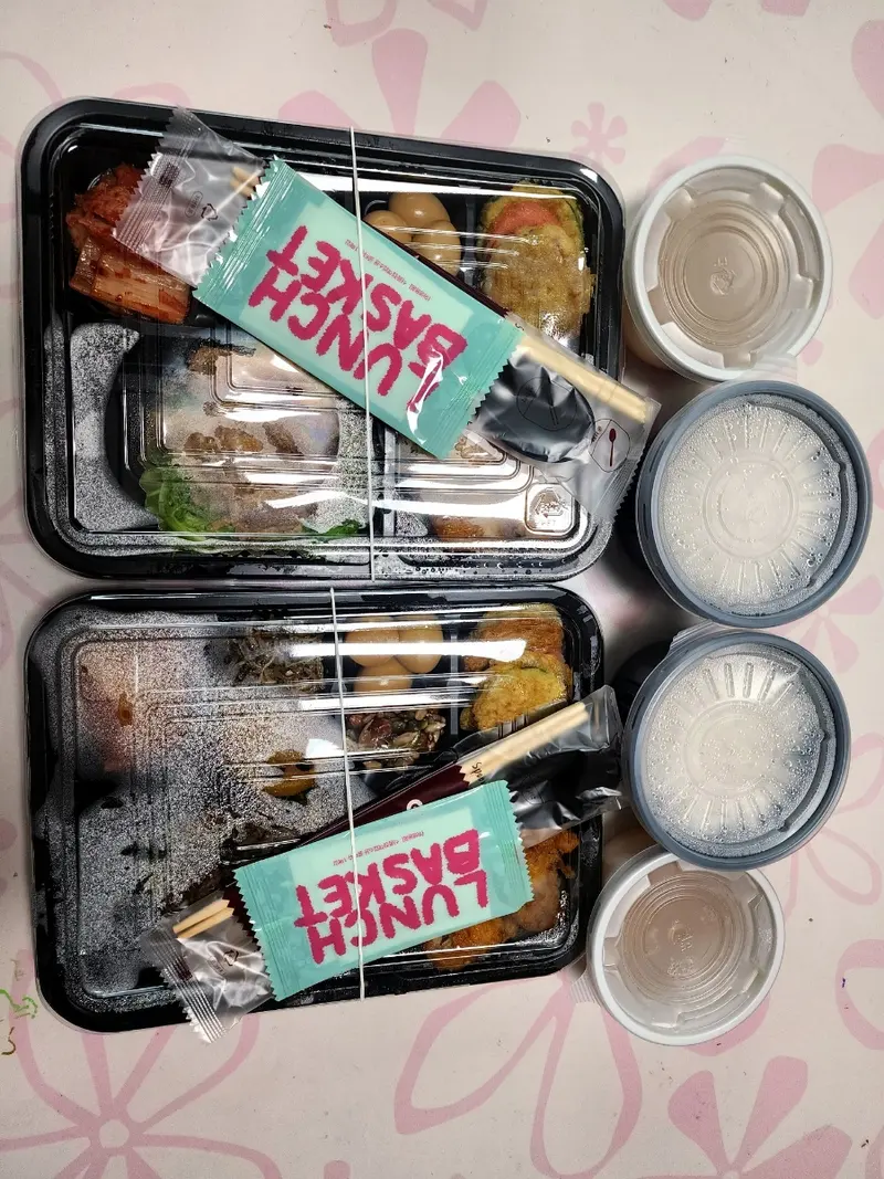 런치바스켓 단체도시락 실제 사진