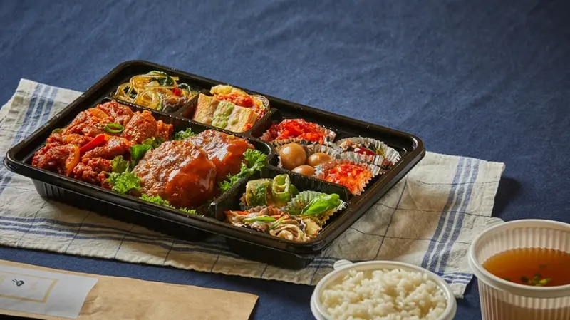 런치바스켓 단체도시락 실제 사진