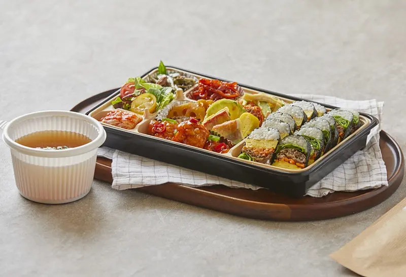 런치바스켓 단체도시락 실제 사진