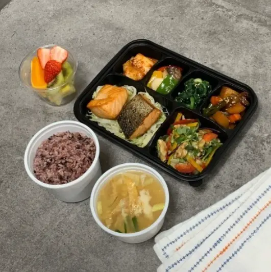 런치바스켓 단체도시락 실제 사진