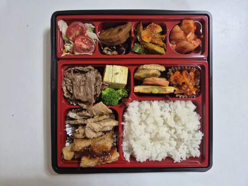 런치바스켓 단체도시락 실제 사진