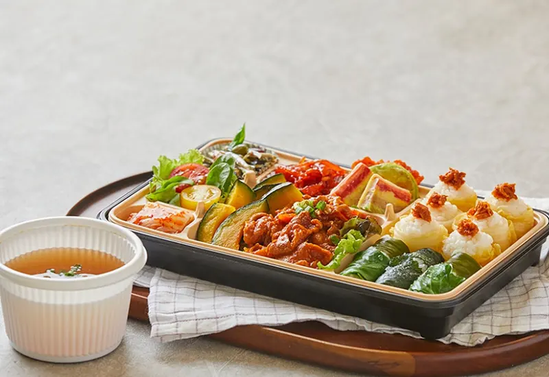 런치바스켓 단체도시락 실제 사진