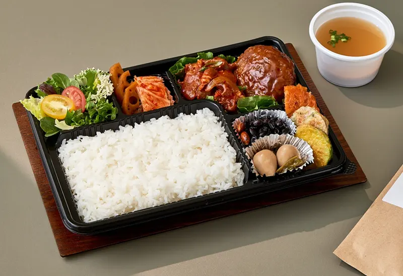 런치바스켓 단체도시락 실제 사진