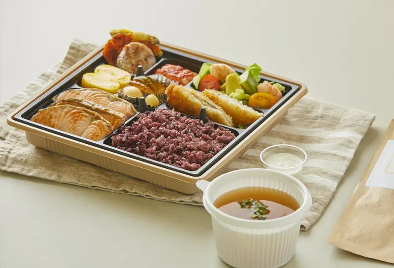런치바스켓 단체도시락 실제 사진