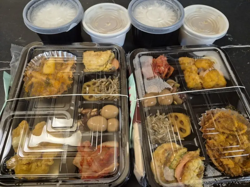 런치바스켓 단체도시락 실제 사진