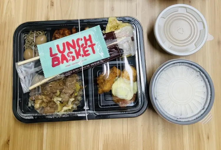 런치바스켓 단체도시락 실제 사진
