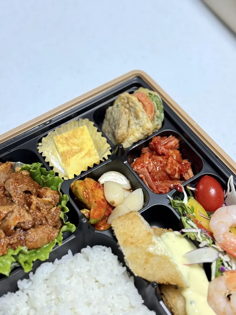 런치바스켓 단체도시락 실제 사진
