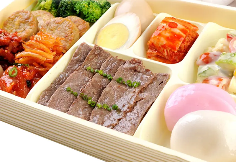 런치바스켓 단체도시락 실제 사진