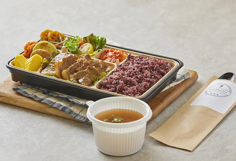 런치바스켓 단체도시락 실제 사진