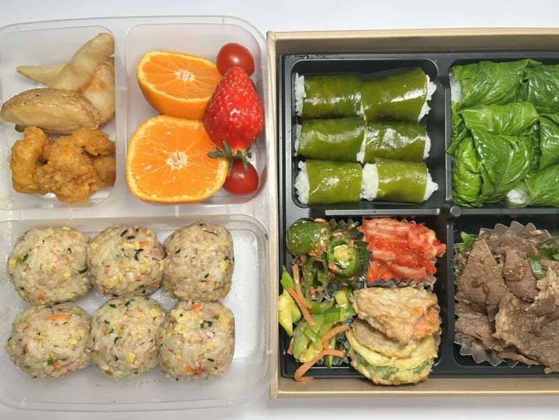 런치바스켓 단체도시락 실제 사진