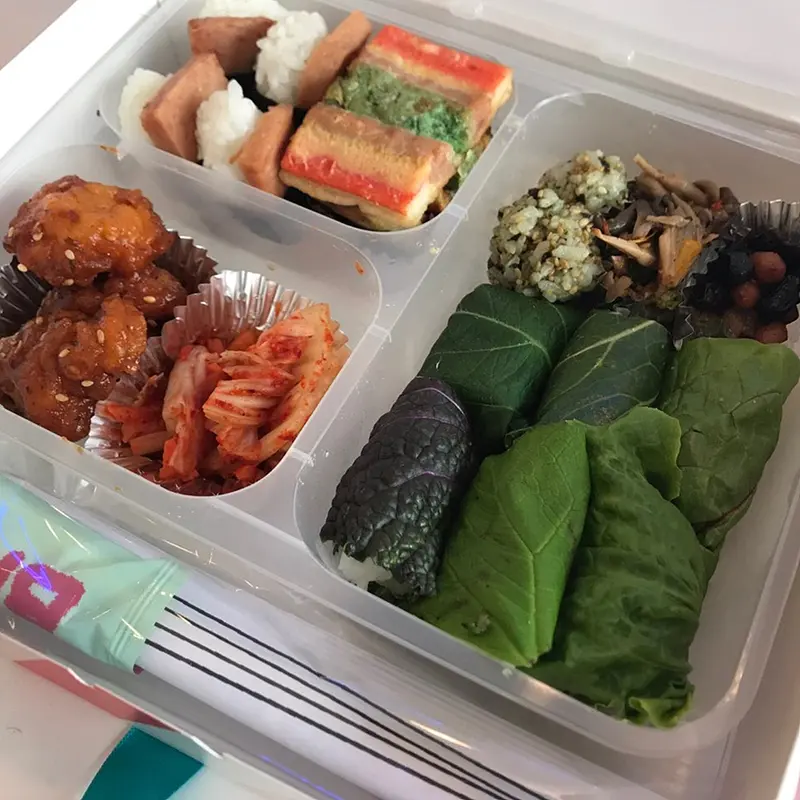 런치바스켓 단체도시락 실제 사진