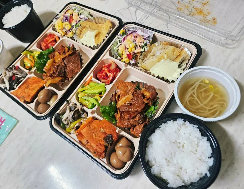 런치바스켓 단체도시락 실제 사진