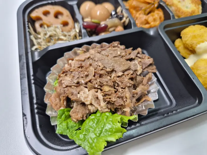 런치바스켓 단체도시락 실제 사진