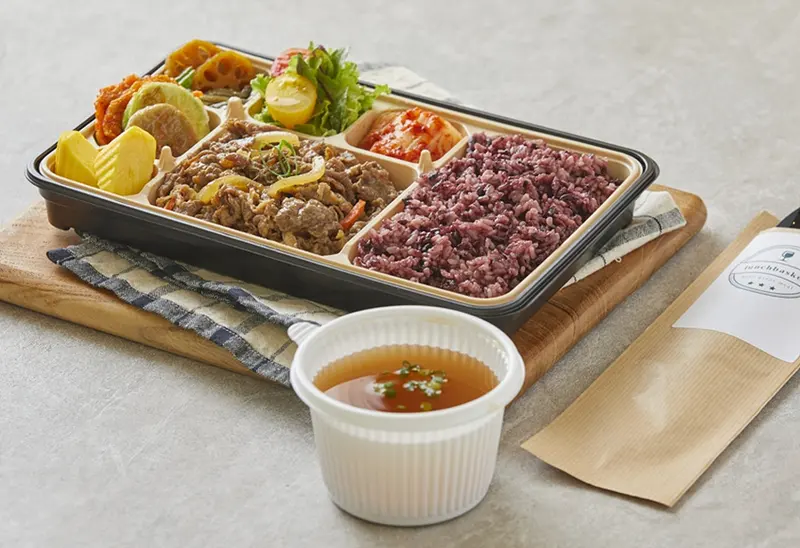 런치바스켓 단체도시락 실제 사진