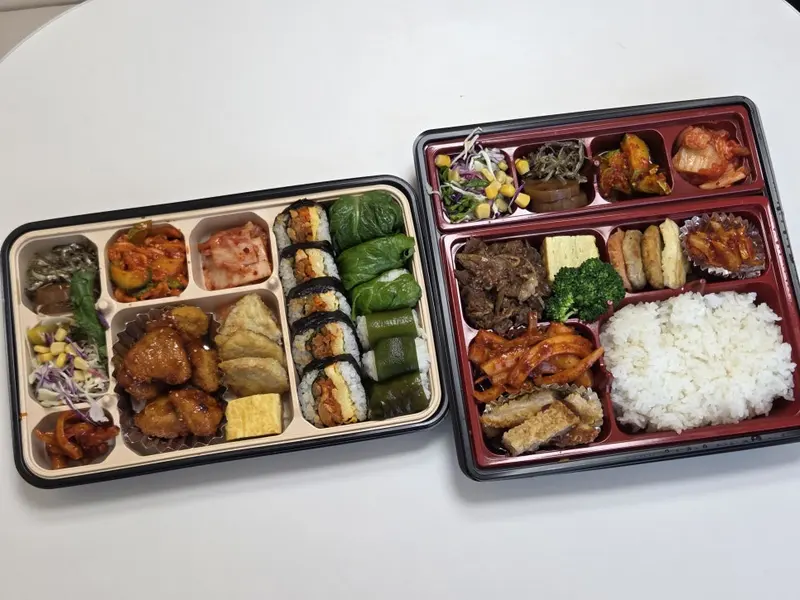 런치바스켓 단체도시락 실제 사진