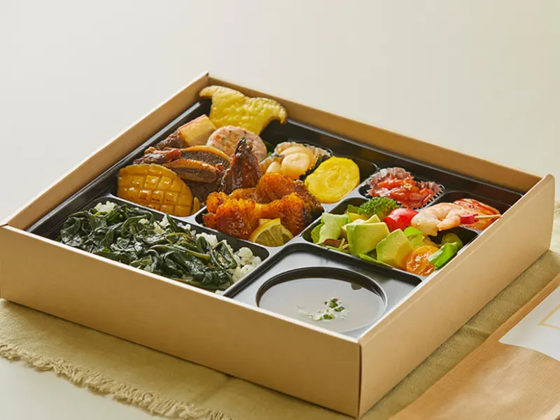 런치바스켓 단체도시락 실제 사진