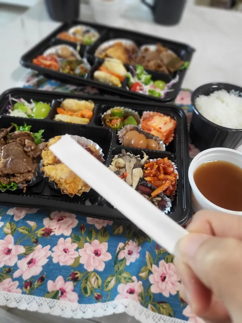 런치바스켓 단체도시락 실제 사진