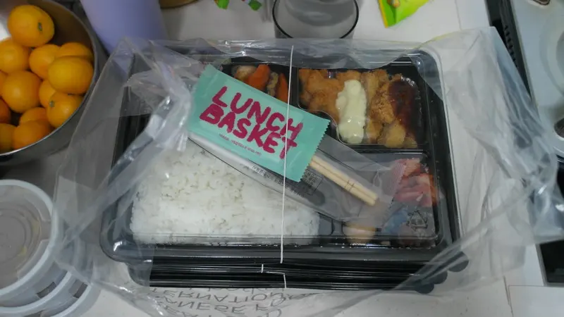 런치바스켓 단체도시락 실제 사진