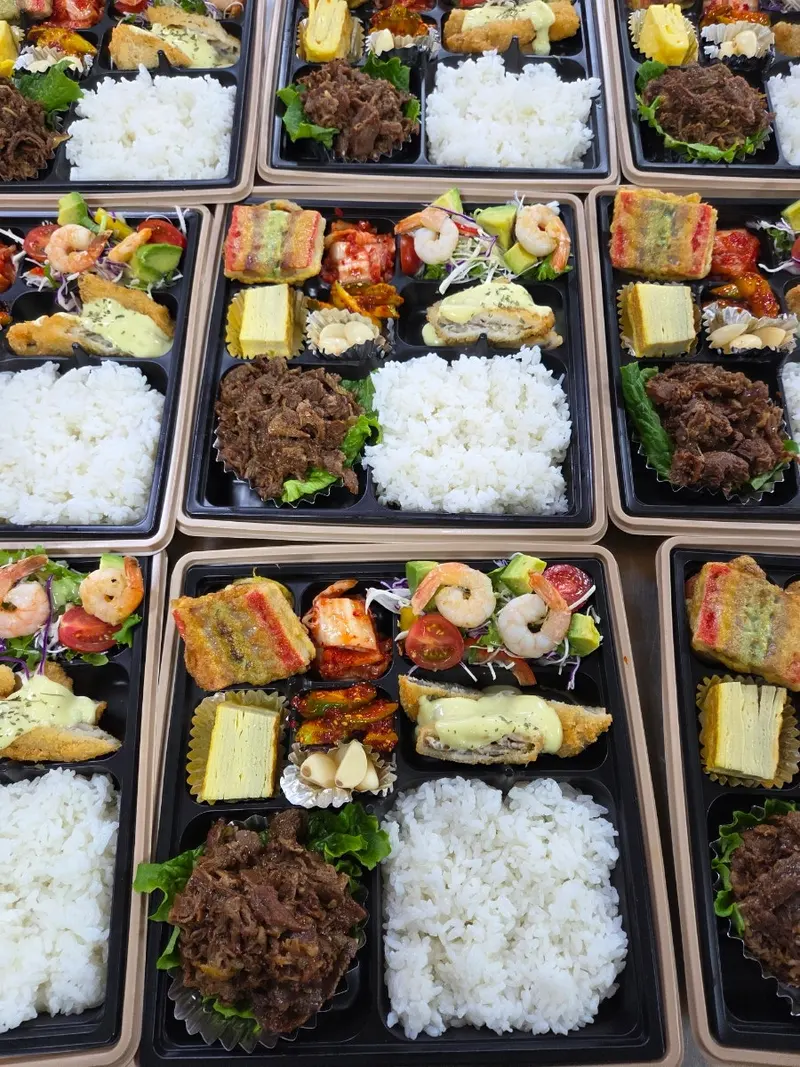 런치바스켓 단체도시락 실제 사진