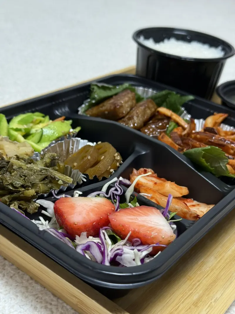 런치바스켓 단체도시락 실제 사진