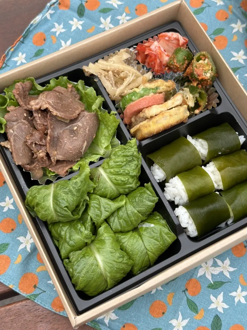 런치바스켓 단체도시락 실제 사진