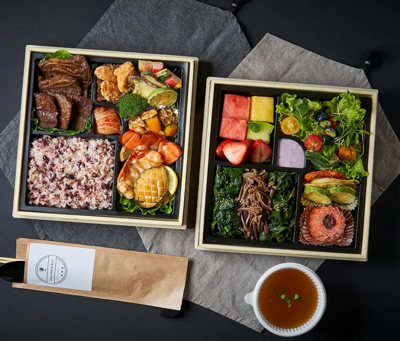 런치바스켓 단체도시락 실제 사진