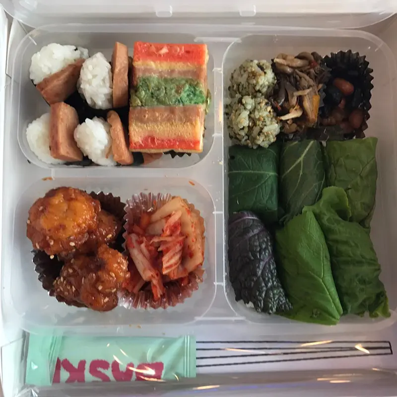 런치바스켓 단체도시락 실제 사진