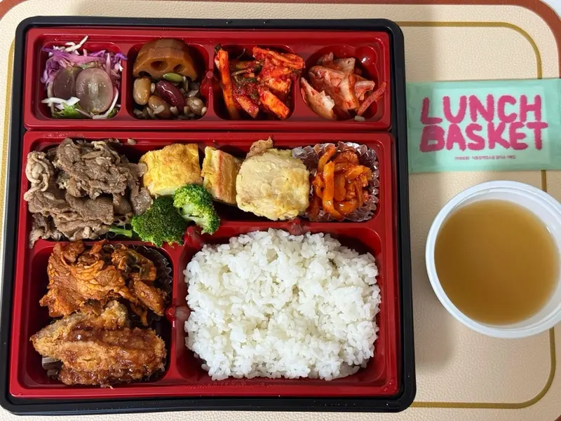 런치바스켓 단체도시락 실제 사진