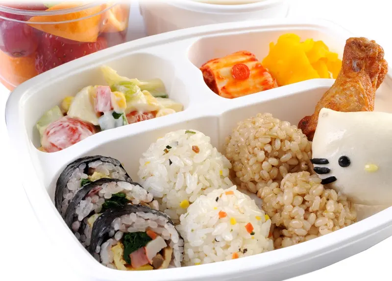 런치바스켓 단체도시락 실제 사진
