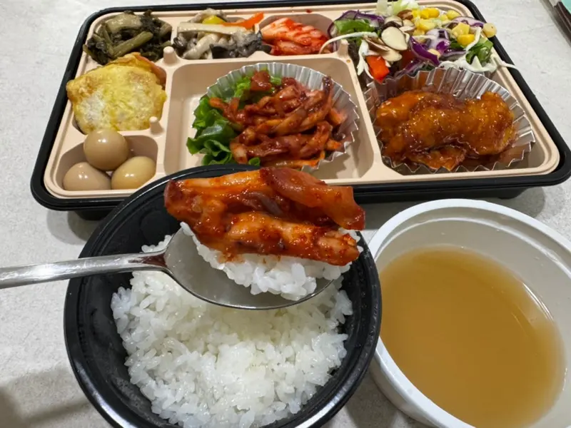 런치바스켓 단체도시락 실제 사진