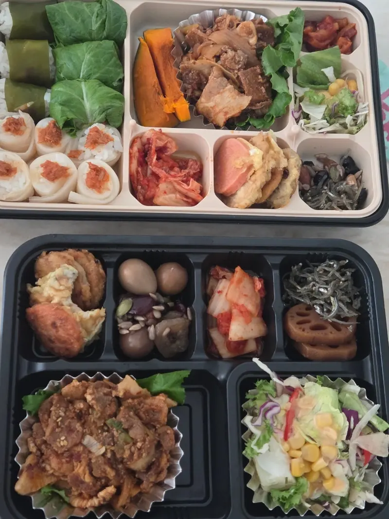 런치바스켓 단체도시락 실제 사진