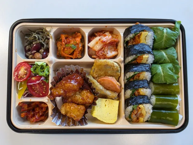 런치바스켓 단체도시락 실제 사진