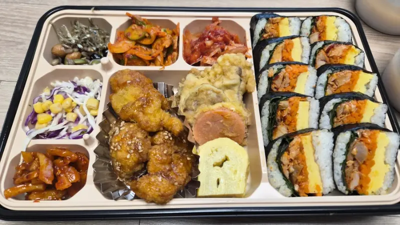 런치바스켓 단체도시락 실제 사진
